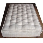 Matelas 2 faces - LAINE et COTON Fabriqué Main - 1 place