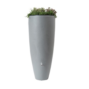 Réservoir eau de pluie 2 en 1 avec bac à plantes Gris - GARANTIA