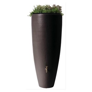 Réservoir eau de pluie 2en1 avec bac à plantes Moka - GARANTIA