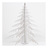 Sapin de Noel en Carton Recyclé Blanc - 56 x 56 x 56 cm - CARDBOARD SAFARI