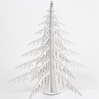 Sapin de Noel en Carton Recyclé Blanc - 56 x 56 x 56 cm - CARDBOARD SAFARI
