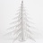 Sapin de Noel en Carton Recyclé Blanc - 56 x 56 x 56 cm - CARDBOARD SAFARI