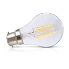 Ampoule LEDS filament B22 blanc chaud 8W