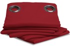 Rideau Isolant Thermique Hiver couleur Rouge 145 X 260 cm 