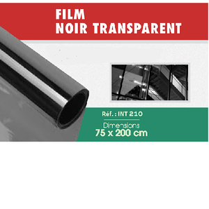 Film noir transparent 75 x 200 cm
